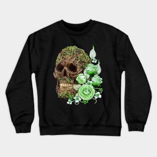 Unique Cool Floral Tree Spirit Skull Crewneck Sweatshirt